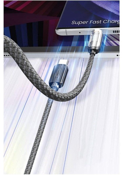 Vivo V21 V21E V23 V30 V25 Pro Şarj Kablosu Type-C To Type-C 100W 1m Hızlı Şarj AZN-189CC modelleri