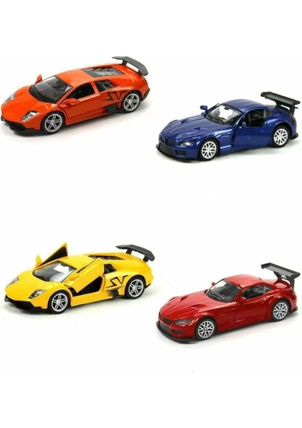 TIN-80133-12 Çekbırak 1:36 Die Cast Spor Araba - Vardem Oyuncak