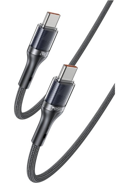 Vivo V21 V21E V23 V30 V25 Pro Şarj Kablosu Type-C 240W 1.2 Metre Hızlı Şarj AZN-CA166