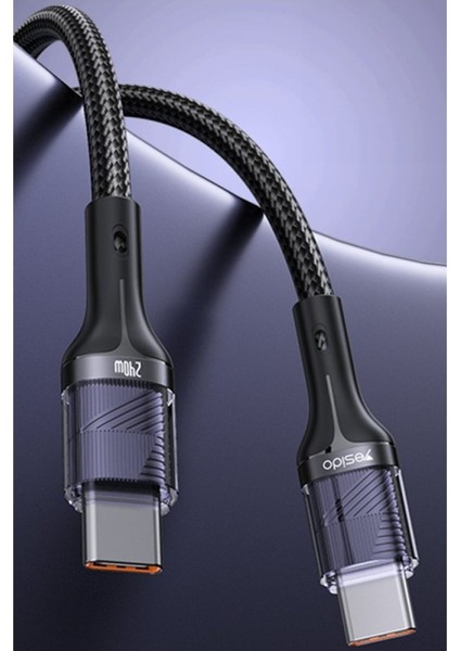 Vivo V21 V21E V23 V30 V25 Pro Şarj Kablosu Type-C 240W 1.2 Metre Hızlı Şarj AZN-CA166 modelleri