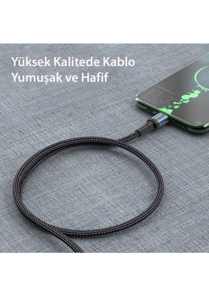 Realme 5 6 6i 7 8 Pro Şarj Kablosu Type-C To Type-C 2 Metre 60W Hızlı Şarj AZN-CA79 fiyatları