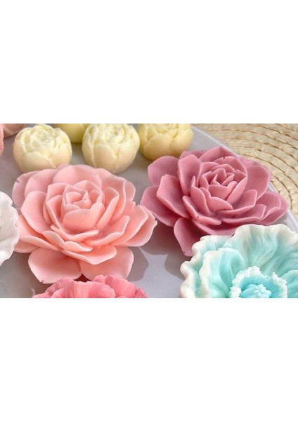 3 Boyutlu 9cm Çiçek Silikon Kalıp K-587