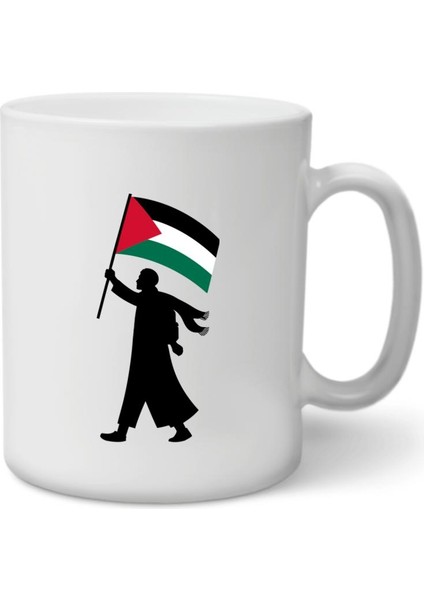 Filistin Baskılı Kupa Bardak