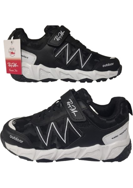 Ray-Max Unısex Siyah Ortopedik Taban Spor Outdoor Ayakkabı