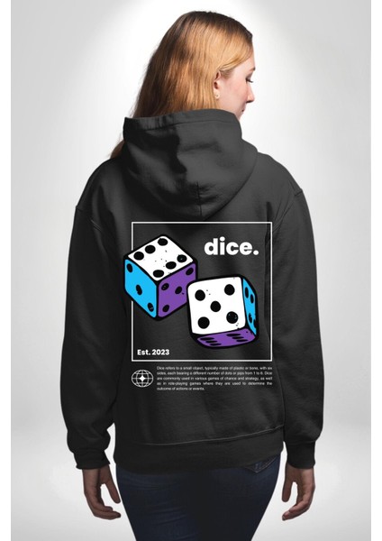 Zar Sokak Stili Erkek Kadın Siyah Ön Sırt Baskılı Kapüşonlu Sweatshirt Hoodie indirimleri