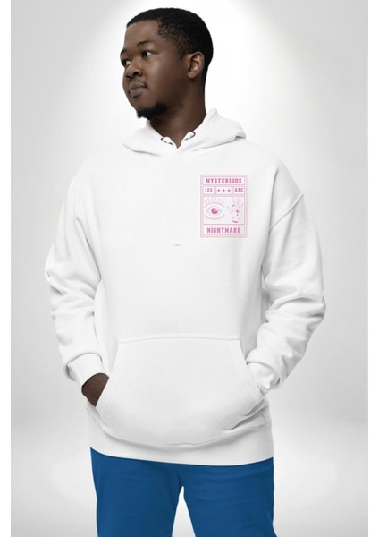 Mason Gözü Shirli Göz Kişilik Sokak Tasarımı Erkek Kadın Beyaz Ön Sırt Baskılı Kapüşonlu Sweatshirt Hoodie modelleri
