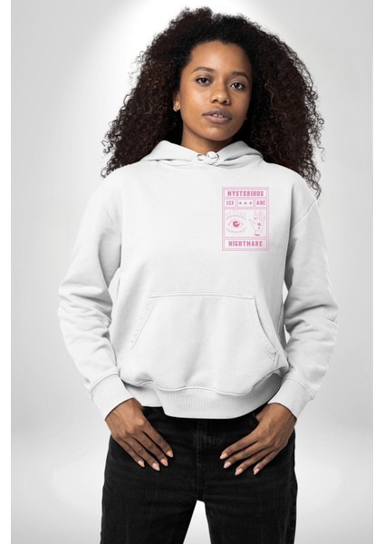 Mason Gözü Shirli Göz Kişilik Sokak Tasarımı Erkek Kadın Beyaz Ön Sırt Baskılı Kapüşonlu Sweatshirt Hoodie fırsatları