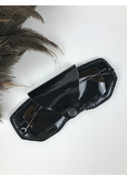 Gözlük Kılıfı Unisex Siyah Renk Hakiki Deri Rugan fiyatları