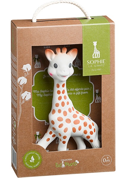 Sophie La Girafe So'pure Zürafa Dişlik Bebeklerin Tüm Duyularını Uyarır, Doğal Kauçuk, Güvenli ve Sade