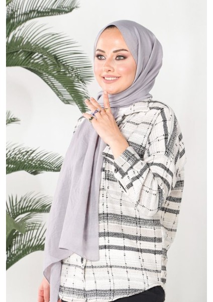 Gri Harem Scarf Incila Şal indirimleri