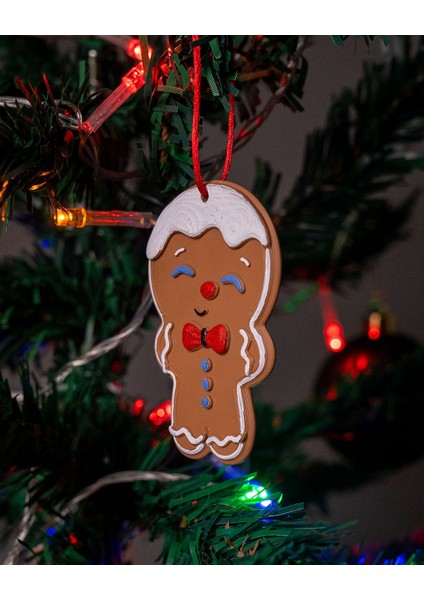 Zencefilli Kurabiye Süsü ve Anahtarlık - 3D Baskı Sevimli ve Şenlikli Dekor Katman modelleri