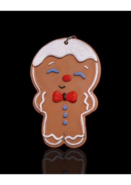 Zencefilli Kurabiye Süsü ve Anahtarlık - 3D Baskı Sevimli ve Şenlikli Dekor Katman fırsatları