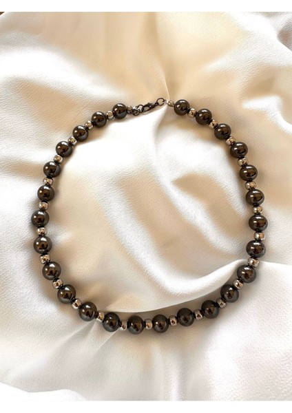 Hematit Taşlı Kolye, Choker Kolye