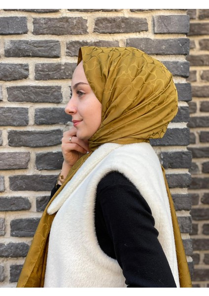 Nefti Yeşil Loryan Scarf Jakar Karmen Şal