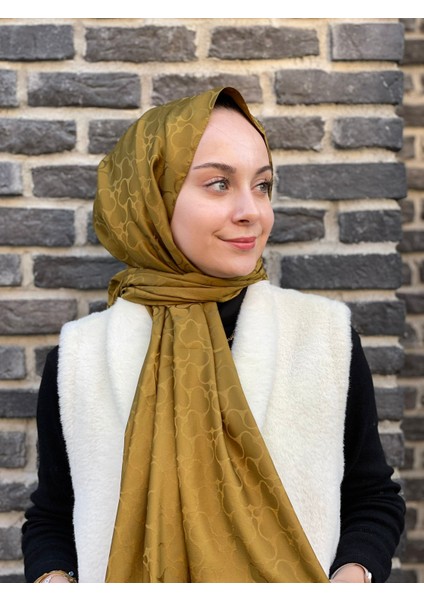 Nefti Yeşil Loryan Scarf Jakar Karmen Şal