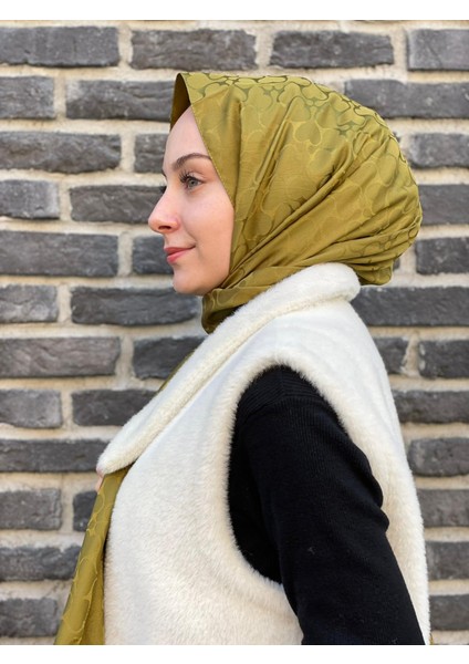 Yağ Yeşili Loryan Scarf Jakar Karmen Şal fırsatları