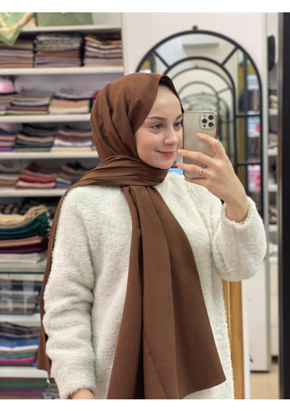 Açık Kahve Loryan Scarf Pamuk Cazz Şal