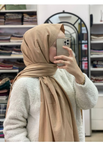 Koyu Bej Loryan Scarf Pamuk Cazz Şal fiyatları