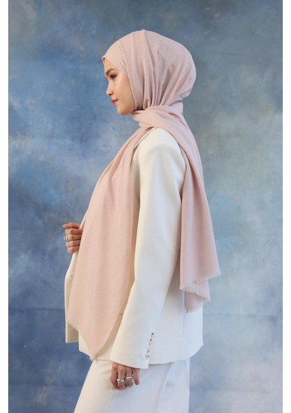 Soft Pudra Ipekhan Pamuk Jakar Şal 8008