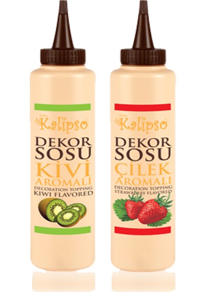 Dekor Sos Çilek 750 gr ve Kivi 750 gr