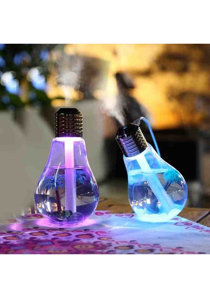 Ampul Nemlendirici Buhar Makinesi Ledli Nemlendirici