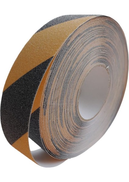 Sarı Siyah Kaydırmaz Bant Zemin Kaydırmaz (50 mm x 10mt)