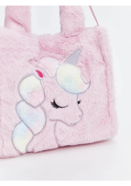Lcw Accessorıes Pembe Nakışlı Pelüş Kız Çocuk Omuz Çantası modelleri