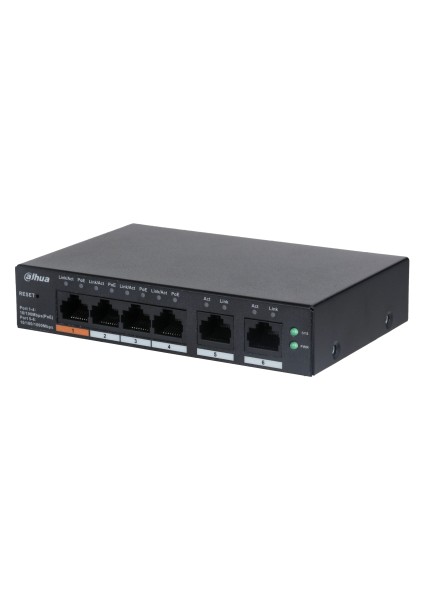 CS4006-4ET-60 4 Port 4xge-2xge Yönetilebilir 60W Poe Switch
