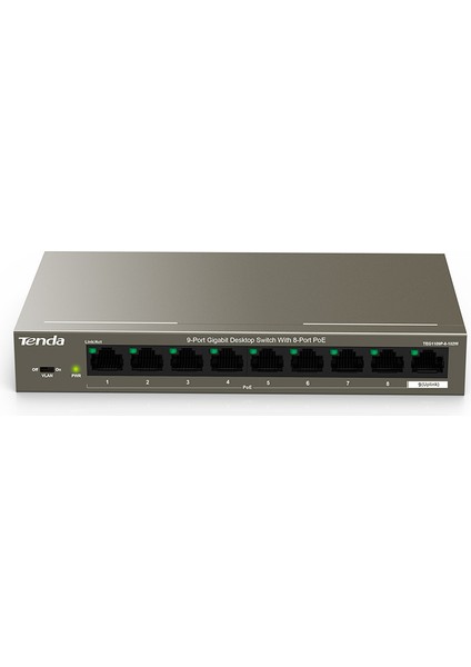 TEG1109P-8-102W 9 Port 10/100/1000 Swıtch
