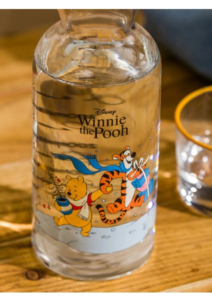 Karışık Winnie The Pooh Baskılı Cam Sürahi 700 ml