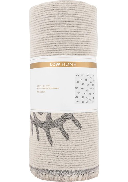 Lcw Home Karışık Göz Nakışlı Çift Kişilik Yatak Örtüsü 190 x 220 cm