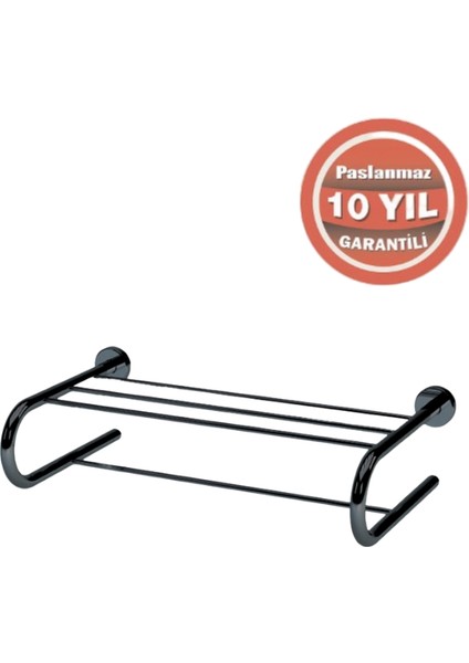 Paslanmaz Pirinç Flora Uzun Havluluk 50CM Mat Siyah modelleri