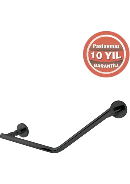 Paslanmaz Pirinç Flora Küvet Tutamağı Düz 40CM Mat Siyah modelleri