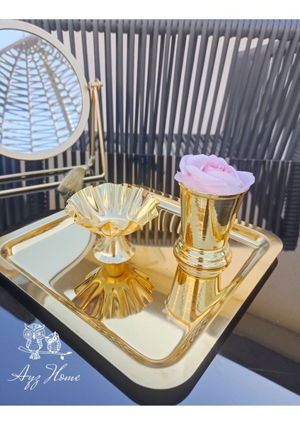 Sunum Tepsisi 21*21/ Lokumluk/gül Kovası/ Kadife Gül Set -(Söz, Nişan ,isteme,kahve Sunum) fiyatları