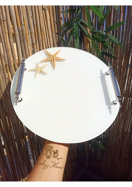 Beyaz Cam 2 Li Söz Nişan Tepsisi /isteme Kahve Sunum - Söz Nişan Yüzük Tepsisi modelleri