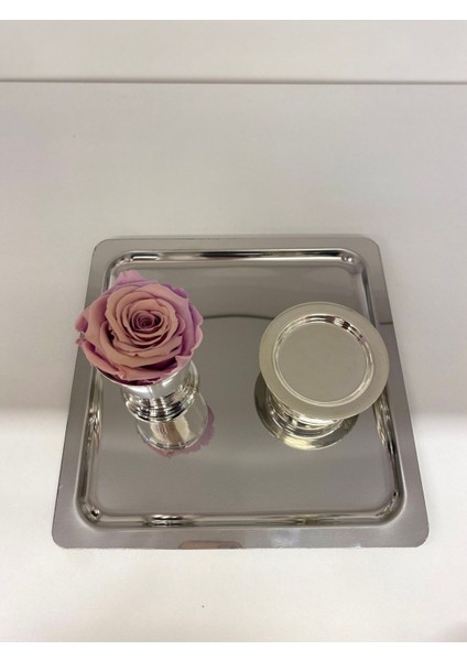 Gümüş Tepsi, Lokumluk, Gül Kovası Set 3’lü