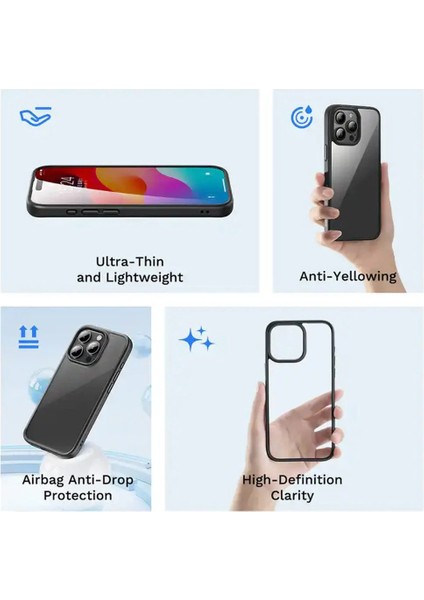 Apple iPhone 15 Pro Max Uyumlu, Guard Serisi Anti Şok Kılıf Titanium Gray fırsatları