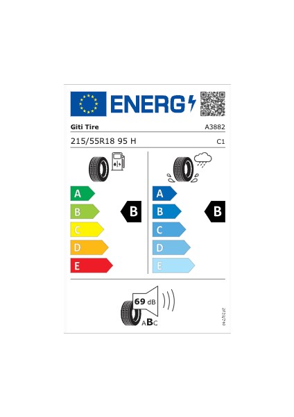 215/55 R18 95H Gıtıcomfort F50 Qr Suv Yaz Lastiği 2024 Üretim