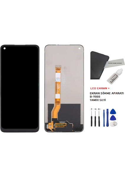 - Oppo Realme 9İ Lcd Ekran Dokunmatik -A- Kalite +B-7000 + TAMİR SETİ