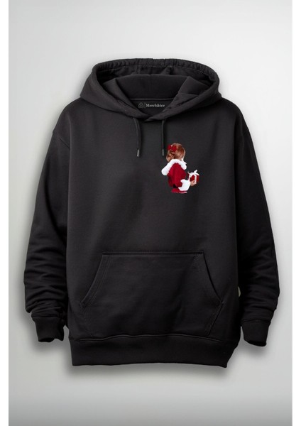 Hediye Paketli Noel Anne Yılbaşı Baskılı Unisex Hoodie