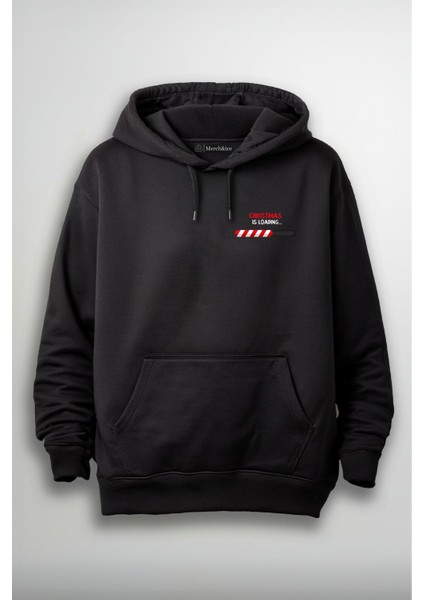 Christmas Is Loading Yılbaşı Baskılı Unisex Hoodie