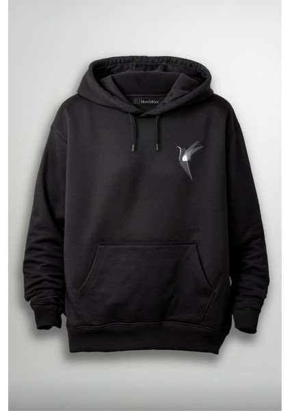 Kuş Gölgesi Önü Baskılı Unisex Hoodie