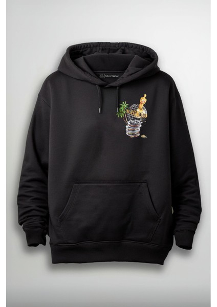 Hollywood Film Rulosu Baskılı Unisex Hoodie