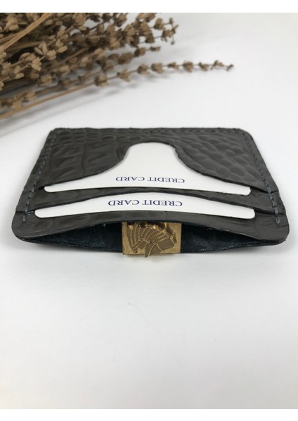 Kartlık Füme Timsah Desenli Hakiki Deri Unisex modelleri