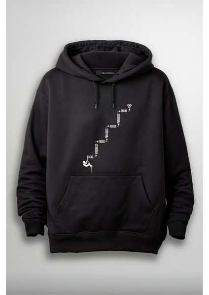 Focus Önü Baskılı Unisex Hoodie