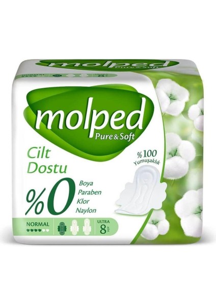 Molped Pure&soft Normal Ped 8 Adet