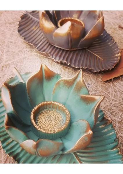 Lotus 12CM Çiçek Tealight Mumluk Silikon Kalıp K-727