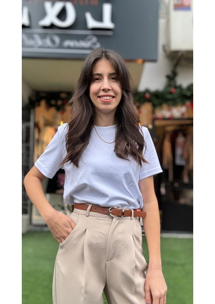 E&s Boutique Taş Rengi Havuç Pantolon