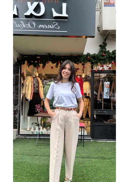 E&s Boutique Taş Rengi Havuç Pantolon fiyatları