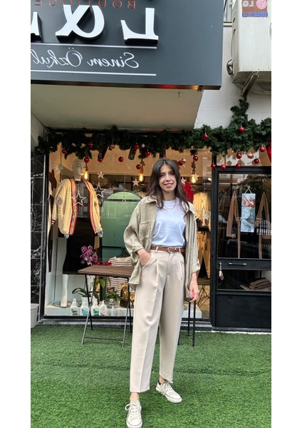E&s Boutique Taş Rengi Havuç Pantolon fırsatları